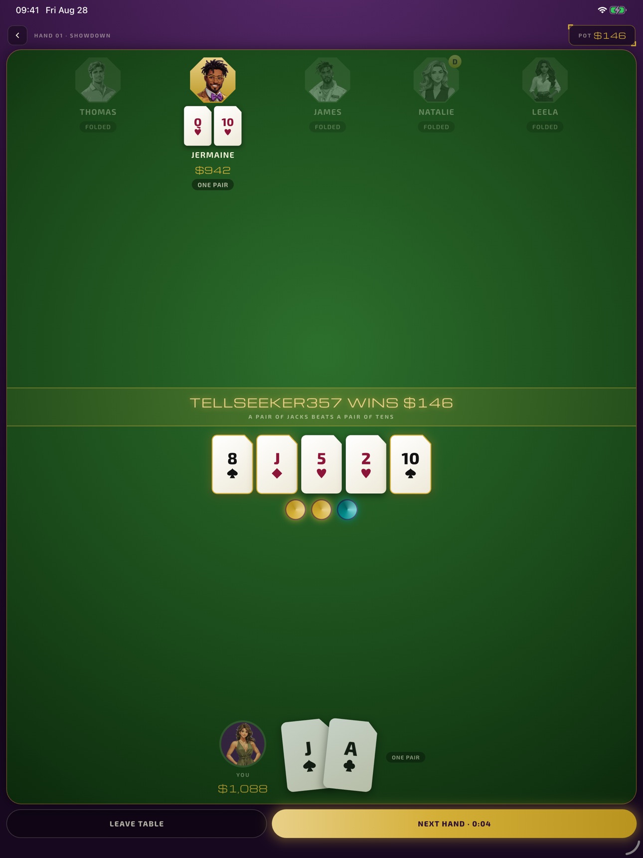 Screenshot 10 of Simply Poker: Texas Hold'em
