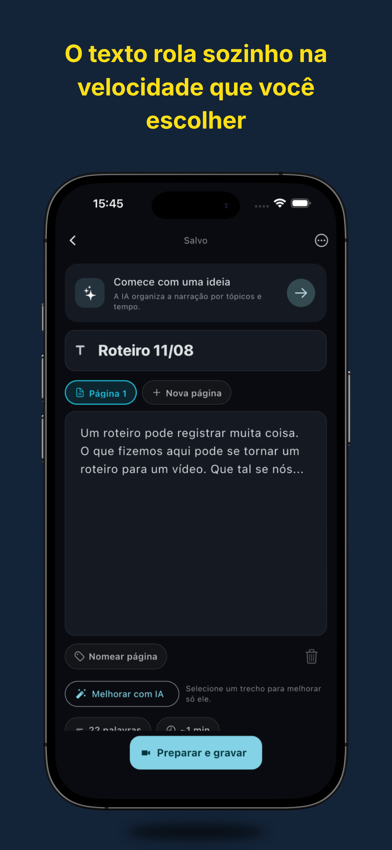 Teleprompter: Roteiro e Vídeo screenshot 3