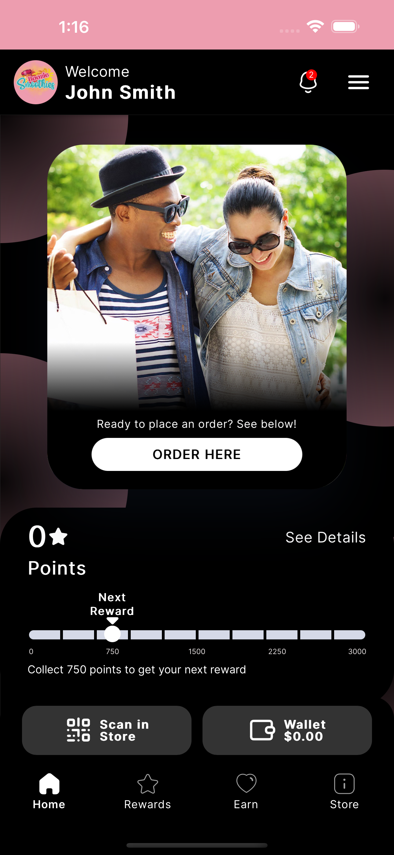 Boozie Smoothies Rewards