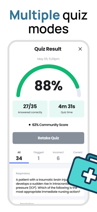 BCEN CFRN Exam Prep Test Screenshot 4 of 6