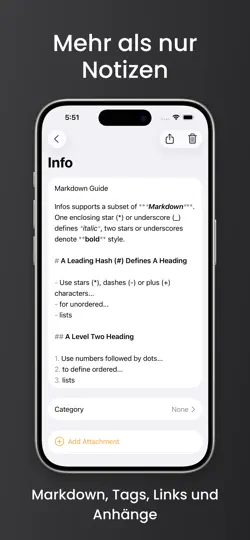 Screenshot von Infoplane: Kurznotizen-Manager auf dem iPhone 4