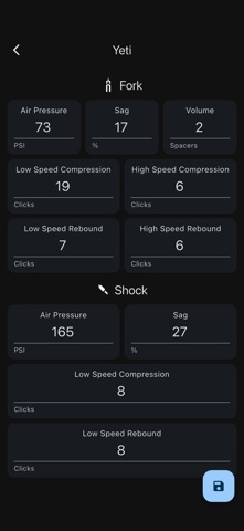Suspension Setup screenshot