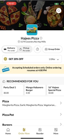 Hajees Pizza screenshot