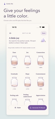 Bottle Me: Mood Tracker Screenshot 1 of 4