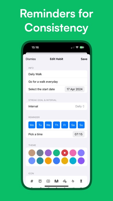 Screenshot 4 of Streaks – Daily Habit Tracker App