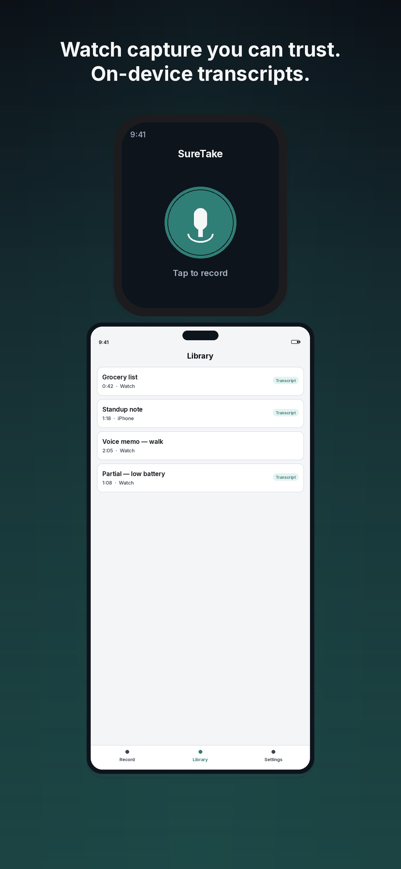 Screenshot 1 of SureTake
