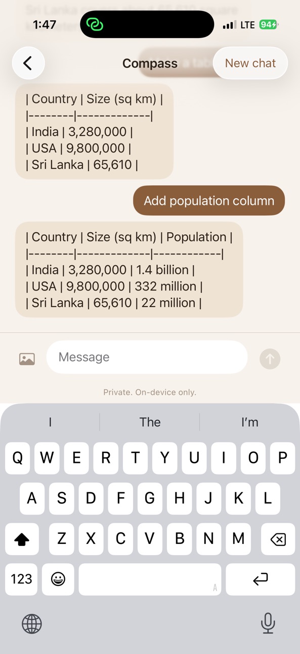 iPhone screenshot