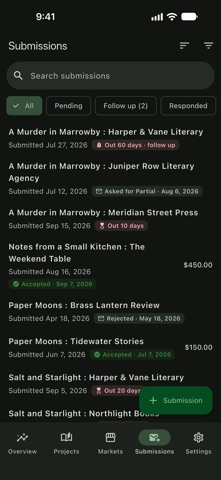 WriteTrack - Track Submissions Screenshot 4 of 10