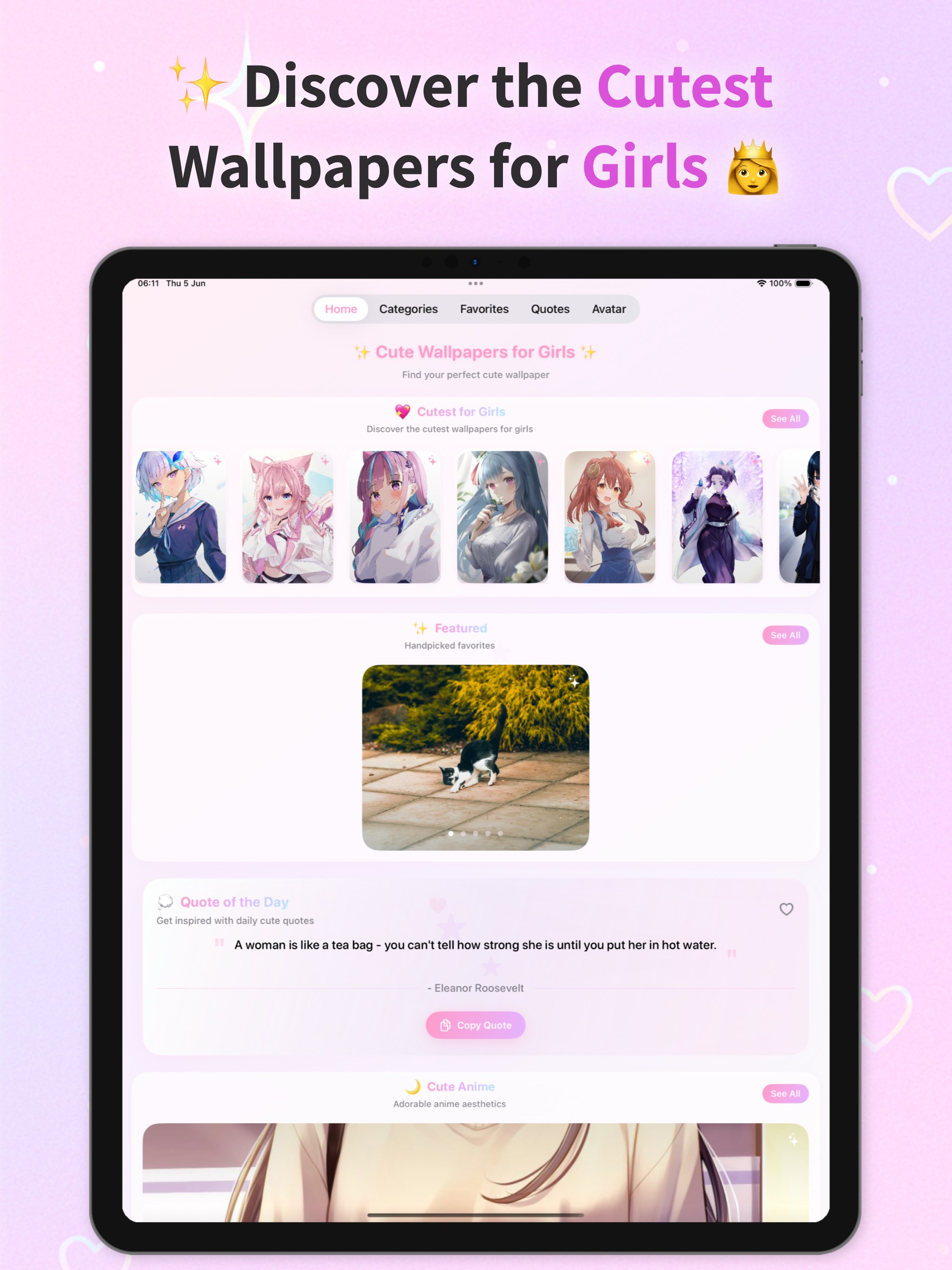 Cute Anime Waifu Wallpapers HD screenshot 12