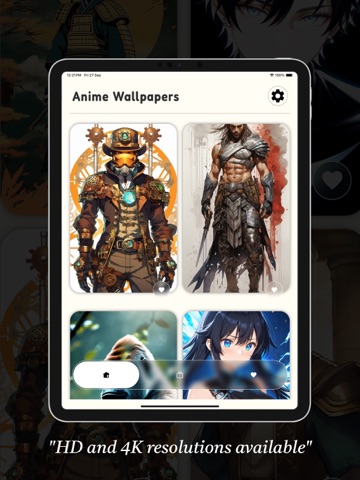 Anime Live Wallpapers Ultra HD iPad screenshot