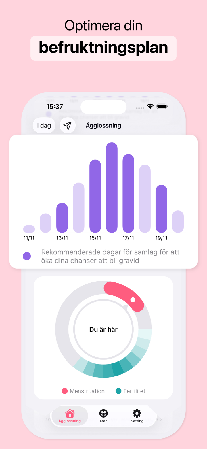 Ägglossningskalender, fertila screenshot 3