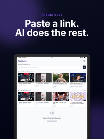 AI Subtitle & Translator iPad screenshot