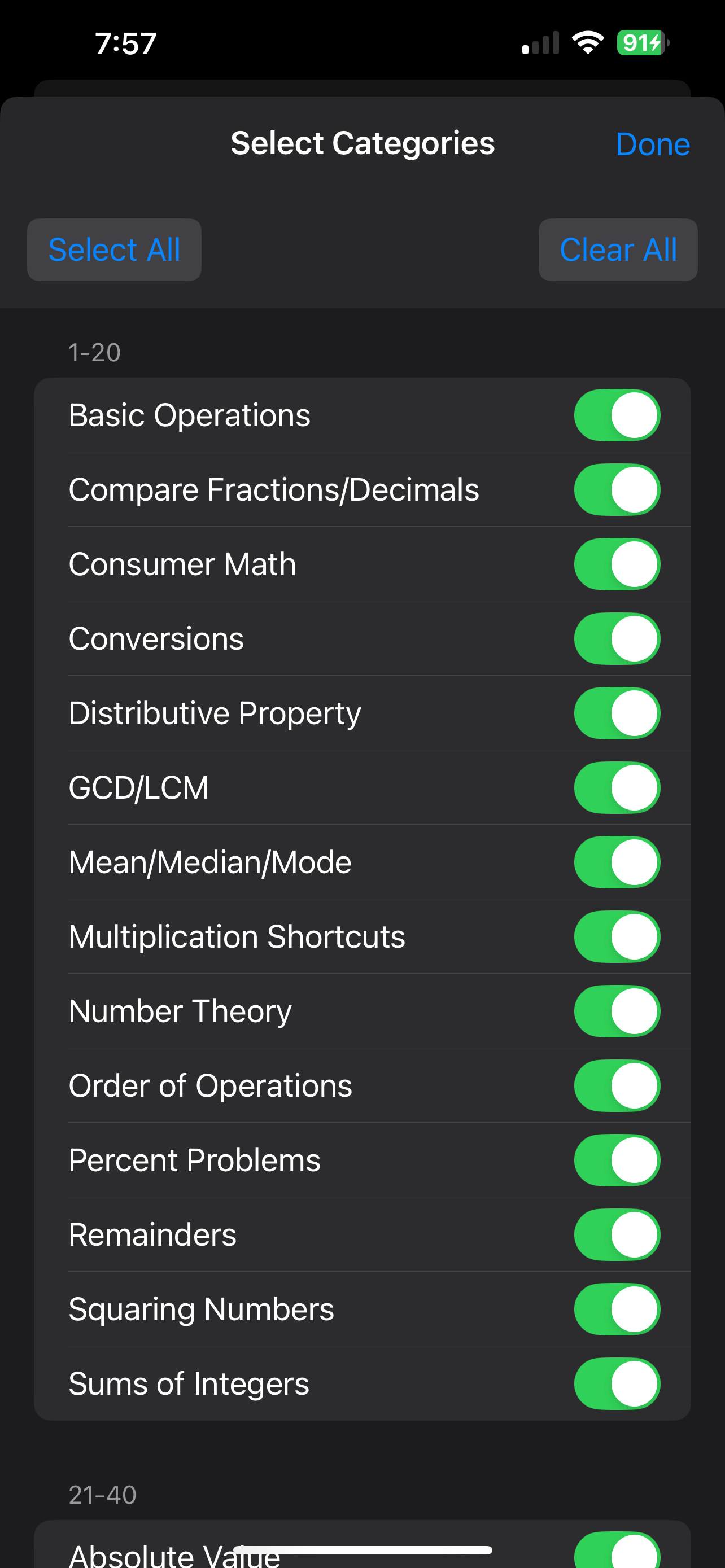 Number Sense Pro screenshot 2