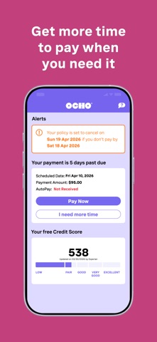OCHO Affordable Car Insurance iPhone screenshot