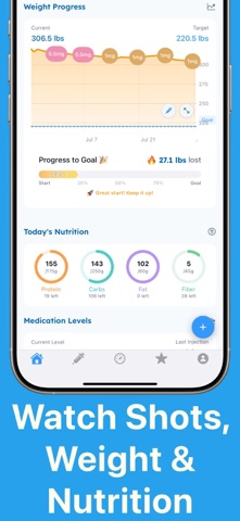 Jabby GLP-1 Medication Tracker iPhone screenshot