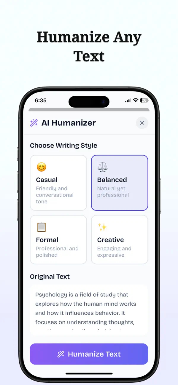 Screenshot #3 pour AI Detector: Truefy