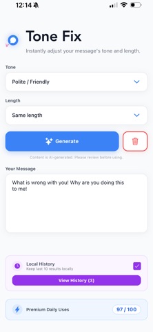 ToneFix: Communicate Better Screenshot 2 of 4