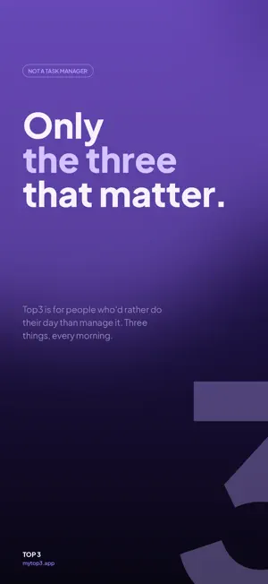 Top3: Daily Focus & To-Do screenshot 1