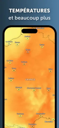 Capture d'écran de Zoom Earth - Prévisions Météo sur iPhone 5