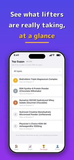 BIG3 Tracker: Lifts & Supps screenshot 4