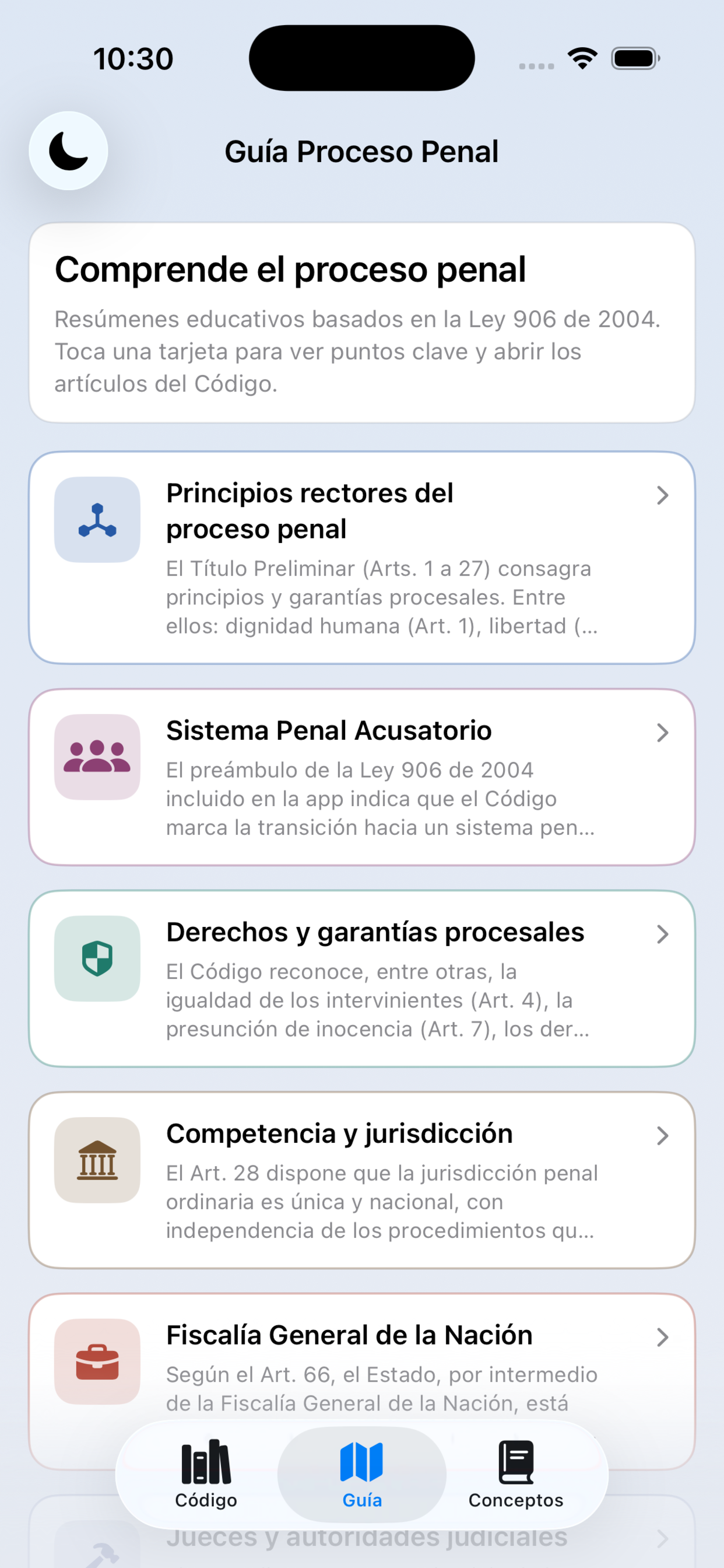 Código Proceso Penal Colombia screenshot 3