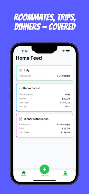 FairShare: Split Bills & Tabs screenshot 1