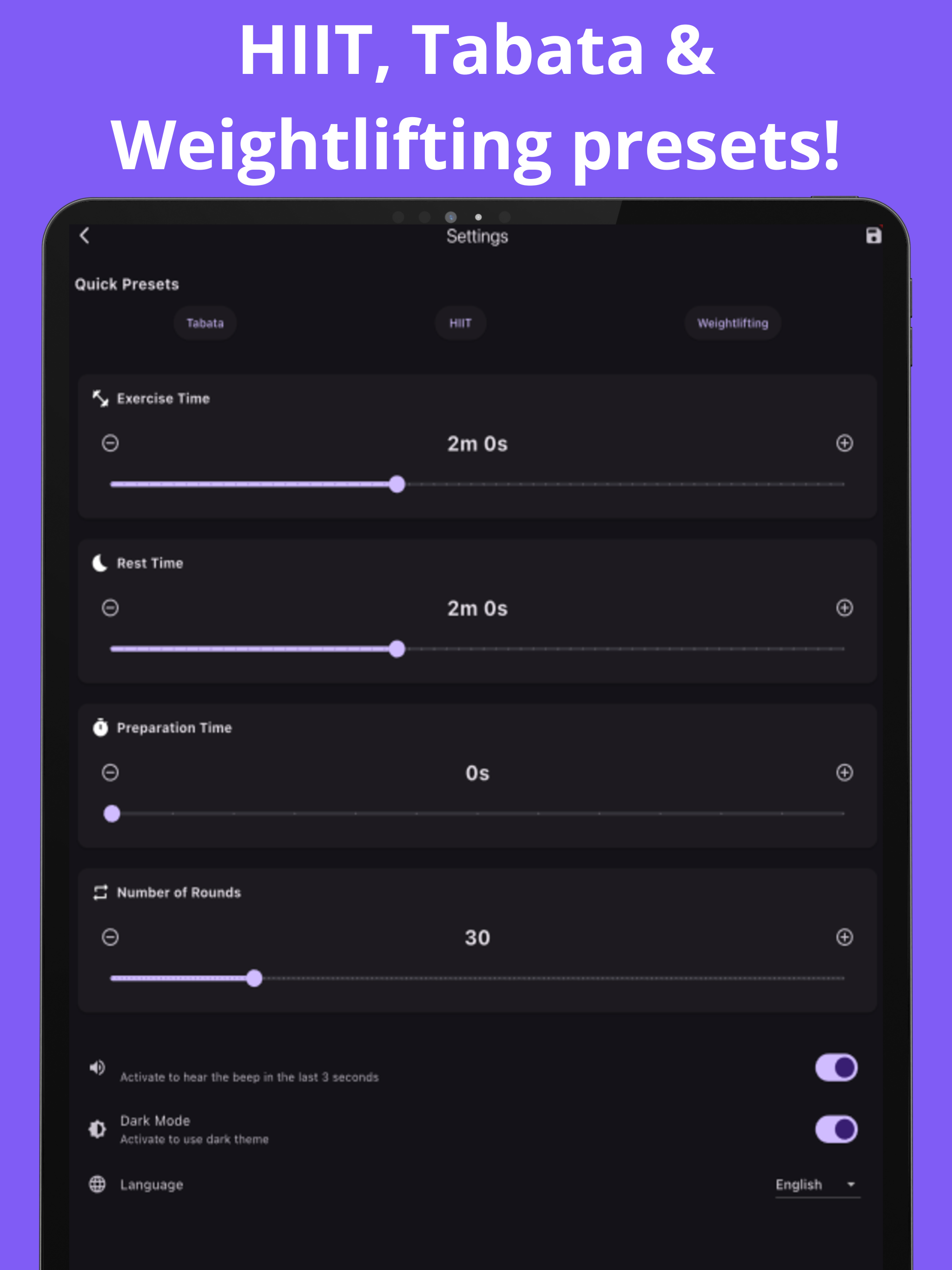 Workout Timer: Tabata & Gym screenshot 12