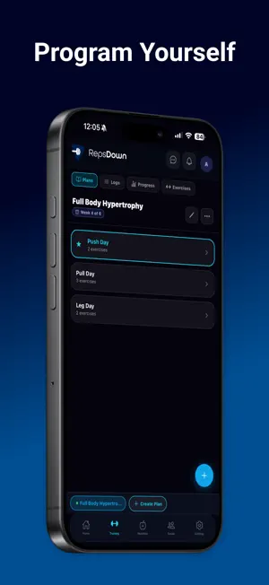 RepsDown Workout Log & Trainer screenshot 2
