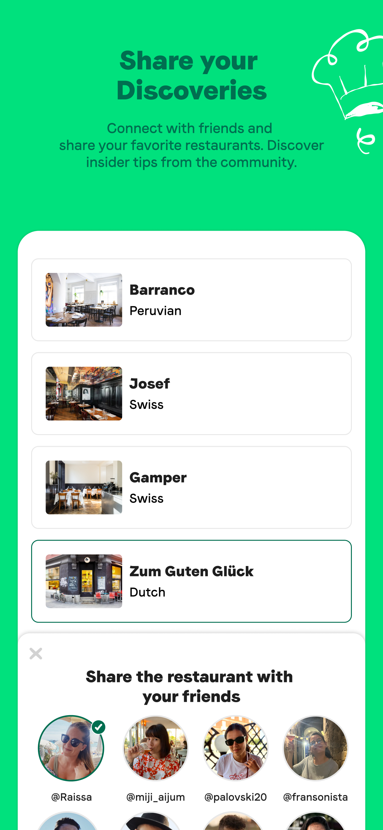 Taste Match: Restaurant finder