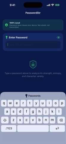 PasswordStr Strength Check screenshot