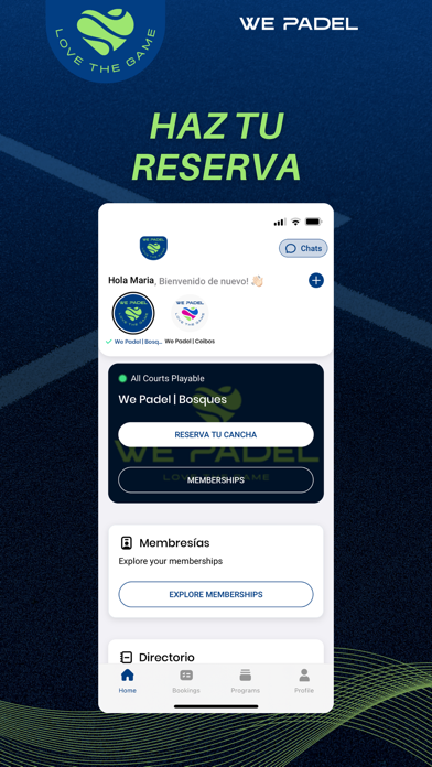 We Padel Ecuador Screenshot