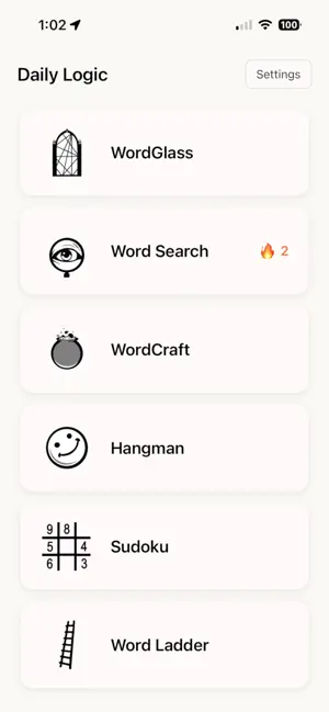Daily Logic - Word Puzzles screenshot 1