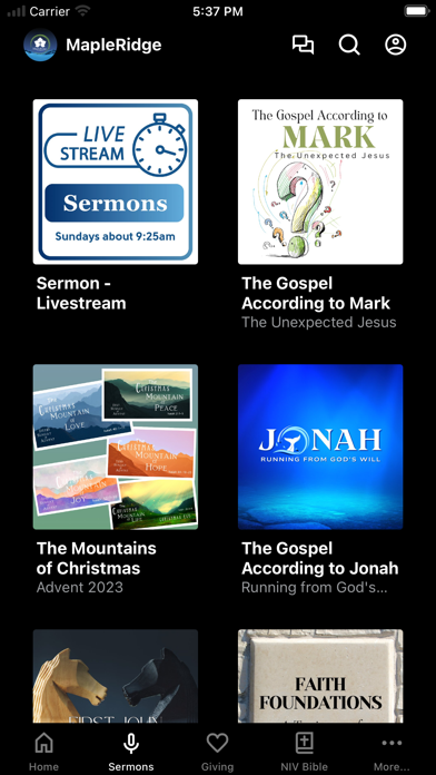 MapleRidge Church Screenshot