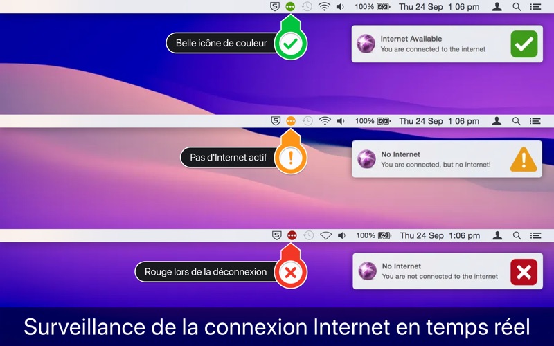 Screenshot #1 pour Internet Status : iOn
