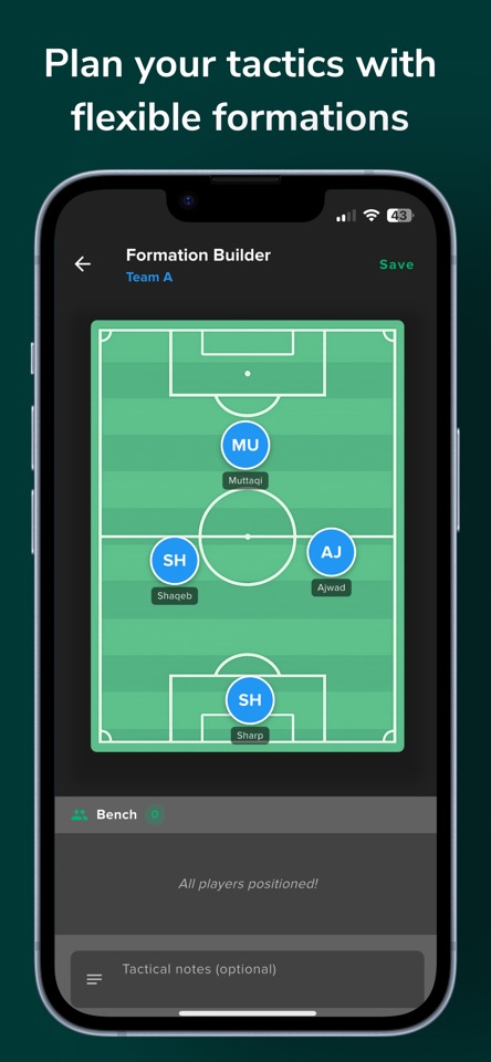 Squaded: Football Organiser screenshot 2