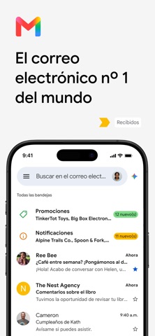 El correo electr. de Google App Store preview screenshot 1