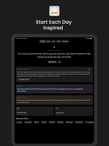 Selah - Bible Study & AI Chat iPad screenshot