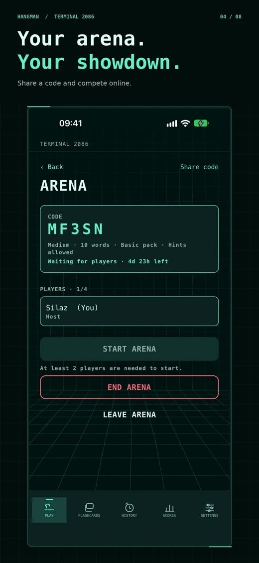 Hangman Terminal – Word Game screenshot 4