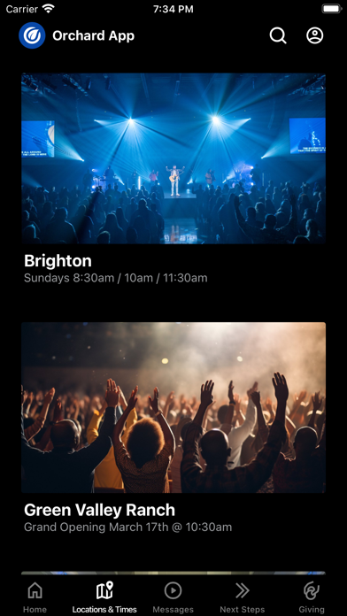 Orchard Church App Screenshot