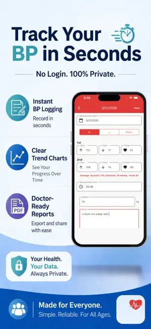 BP Pulse Health Log - PocketBP screenshot 2