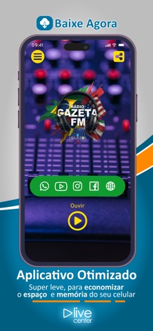 RADIO GAZETA FM USA BRA iPhone screenshot