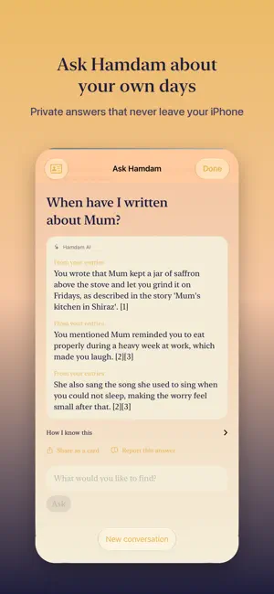Hamdam: Reflection Companion screenshot 3