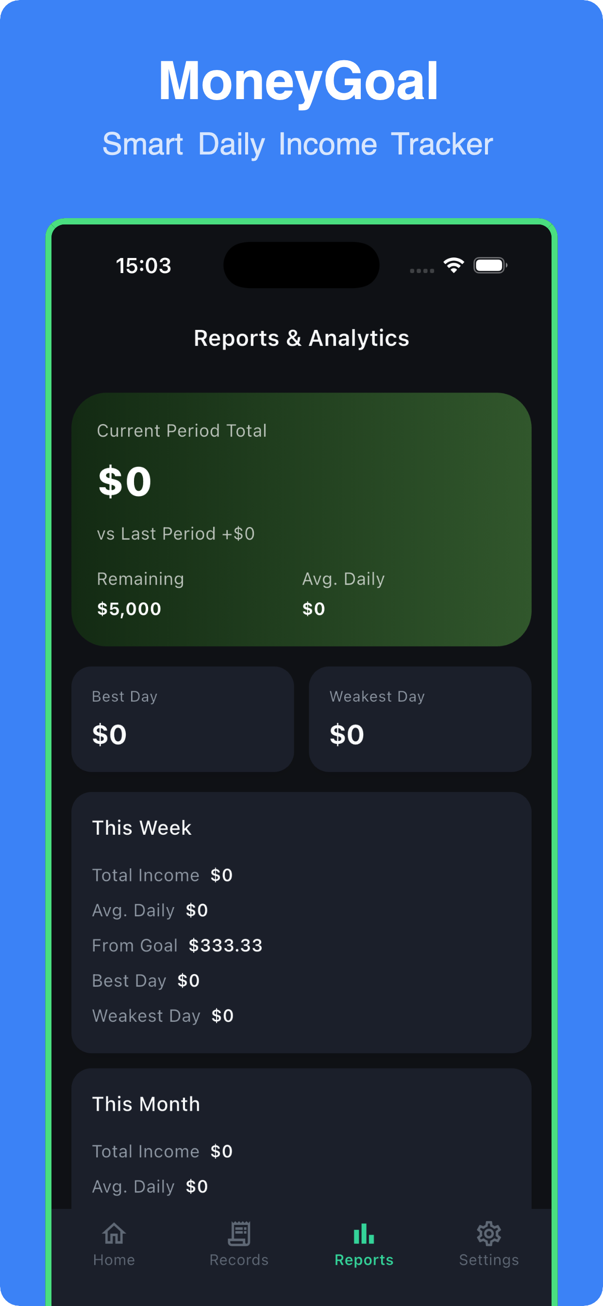 MoneyGoal - Income Tracker