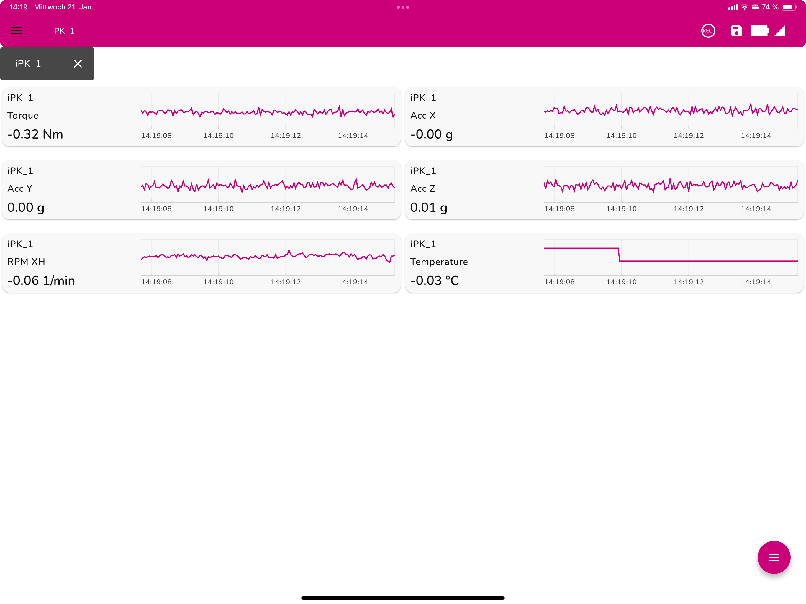 R+W Sensor App