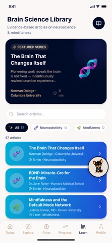 NeuroFlow iPhone screenshot