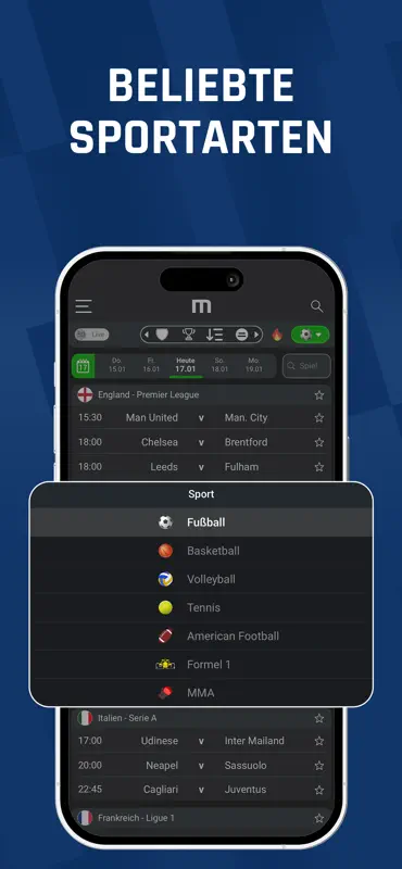 M Scores - Fussball Ergebnisse screenshot 9 of 9