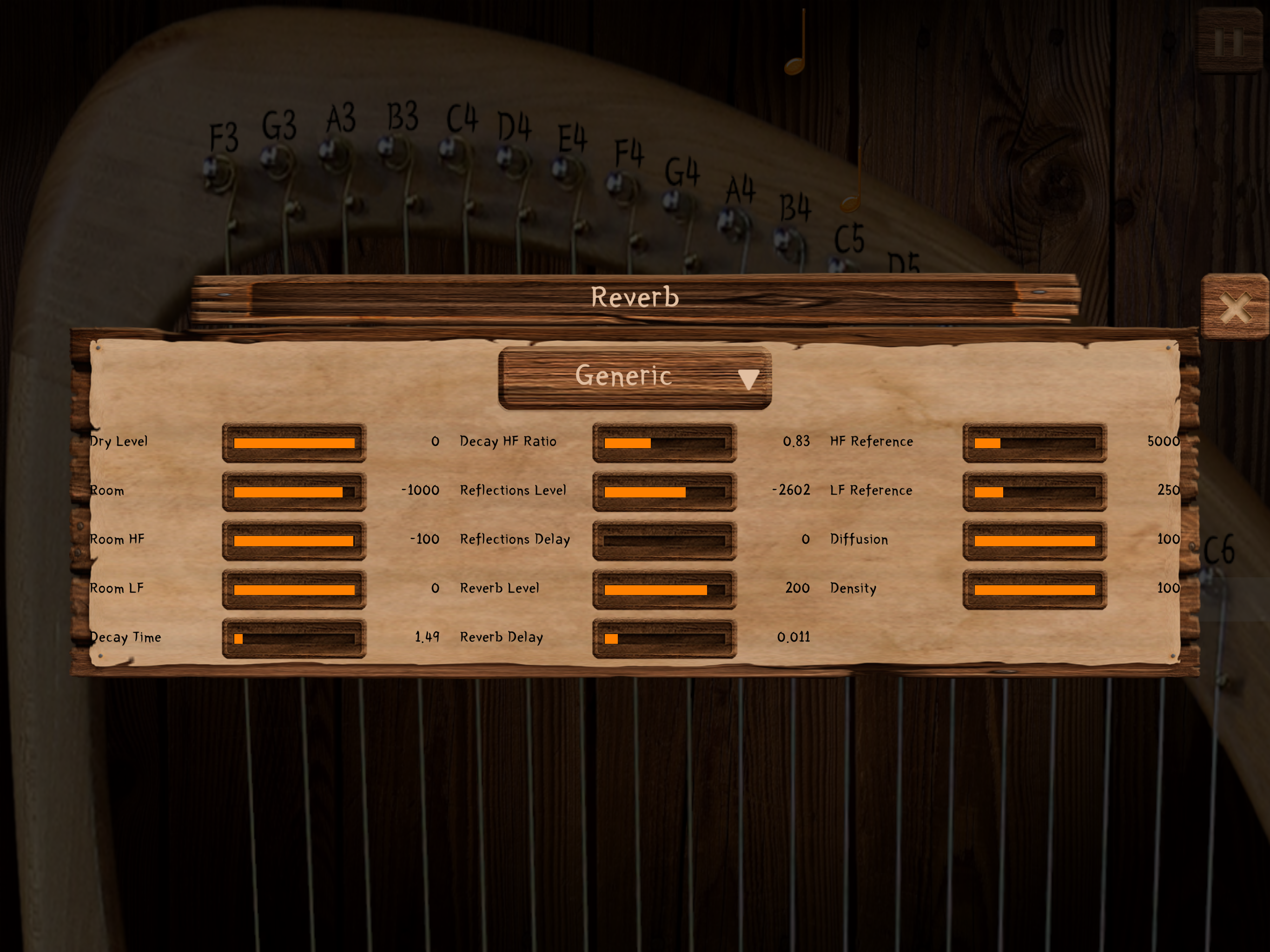 Lyre Harp Real