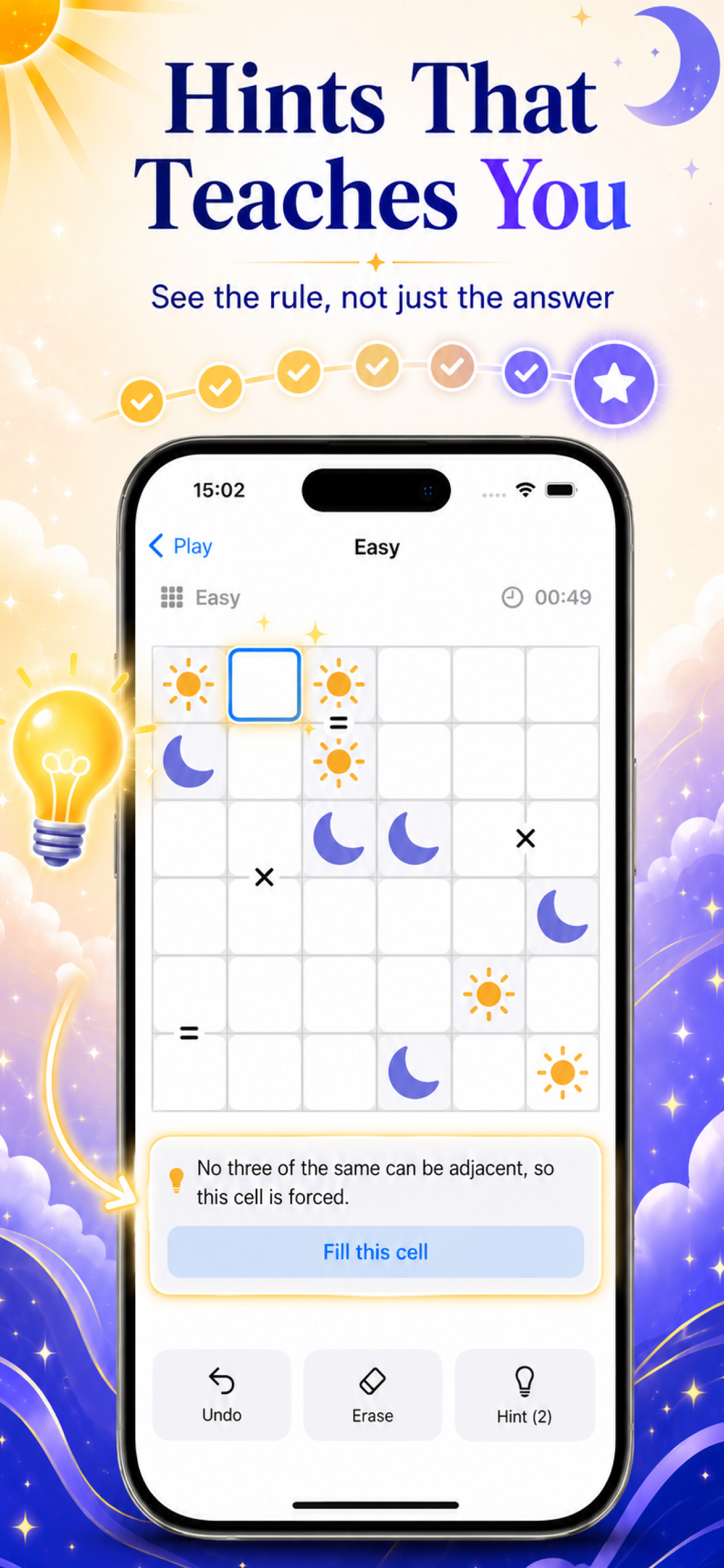 Tango Unlimited: Binary Puzzle screenshot 4
