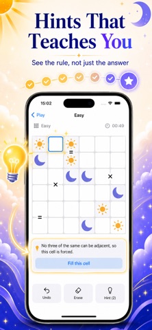Tango Unlimited: Binary Puzzle Screenshot 4 of 5