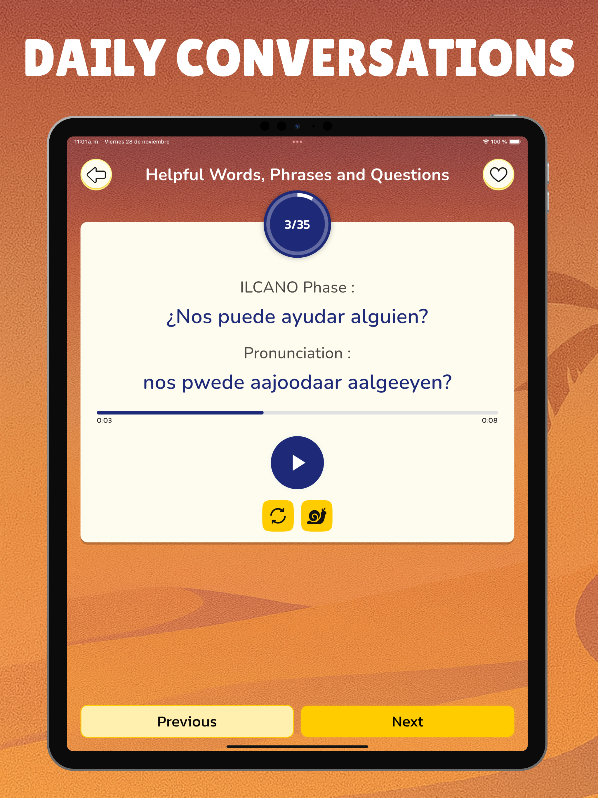 Spanish Basic Phrase